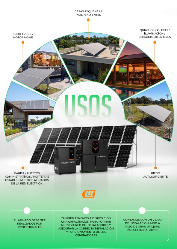 GENERADOR SOLAR DE ENERGÍA 5.2 KW LUSQTOFF GSIL5.2-8 - Imagen 5
