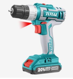 TOTAL TALADRO ATORNILLADOR BATERIA 10 MM 20 VOLT