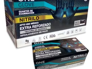 ONE GLOVE GUANTE NITRILO EXTRA REFORZADO X 100 U