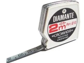 DIAMANTE CINTA METRICA 2 MTS MODELO 212 CROMADA