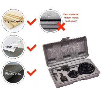 BAROVO KIT SIERRA COPA PARA MADERA 11 PIEZAS - Imagen 7