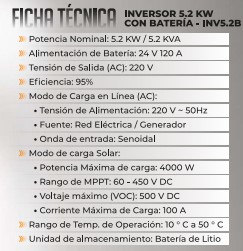 GENERADOR SOLAR DE ENERGÍA 5.2 KW LUSQTOFF GSIL5.2-8 - Imagen 9
