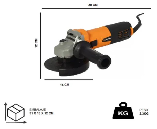 LUSQTOFF AMOLADORA L 820 115 MM 720 W - Imagen 5