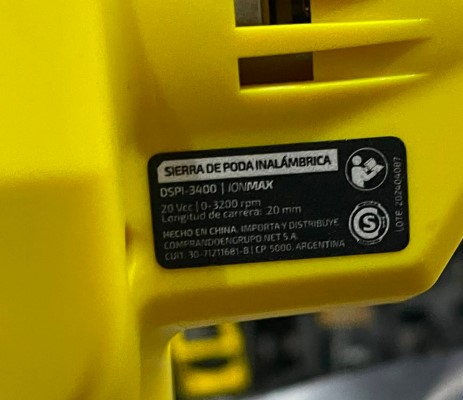 BAROVO SIERRA PODA BATERIA 20 VOLT 5'' IONMAX - Imagen 11