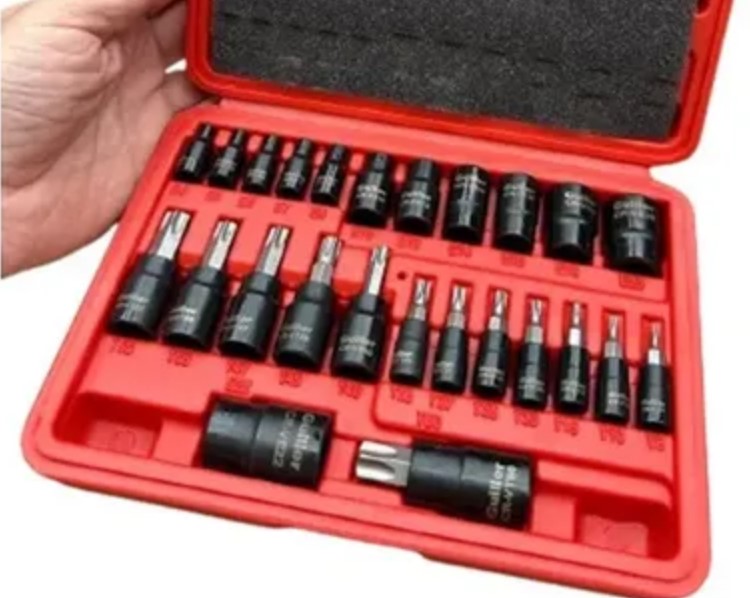 GUILLER JUEGO TORX MACHO HEMBRA 25 PIEZAS MD 443 - Imagen 4